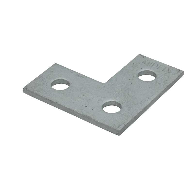 Flat L Channel Bracket FB107 - with hot dip galvanised finsh - MIDFIX