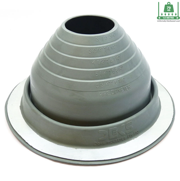 Dektite Pipe Flashing for sealing pipes, flues and cable to roof sheets